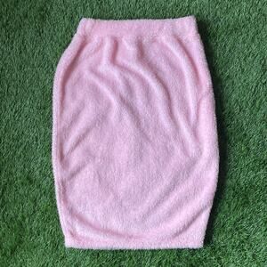 Women’s Pink Fur Skirt